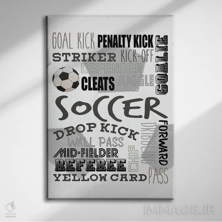 تابلو دکوراتیو ضربه دروازه اثر کیمبرلی آلن - نمای روبهرو روی دیوار