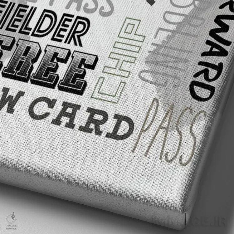 تابلو دکوراتیو ضربه دروازه اثر کیمبرلی آلن - نمای نزدیک بافت بوم