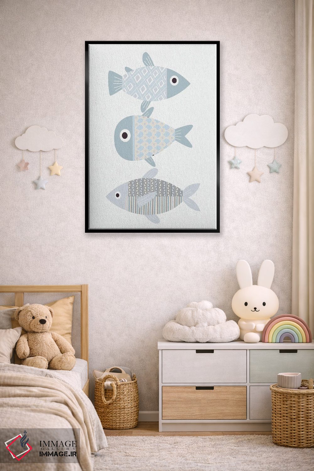 تابلو دکوراتیو ماهی اثر کیمبرلی آلن - D6B