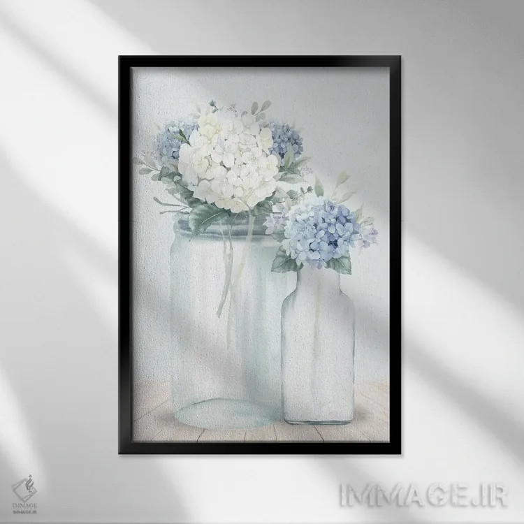 تابلو مدرن ادریسی ها اثر کیمبرلی آلن - نمای قابدار مشکی