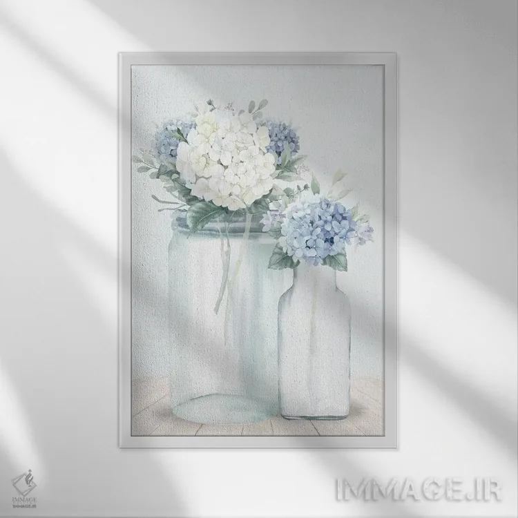 تابلو مدرن ادریسی ها اثر کیمبرلی آلن - نمای قابدار سفید