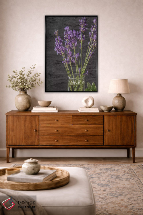 تابلو دکوراتیو شیشه اسطوخودوس اثر کیمبرلی آلن - D4B