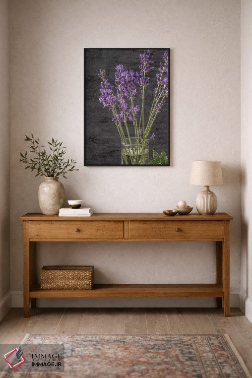 تابلو دکوراتیو شیشه اسطوخودوس اثر کیمبرلی آلن - D2B