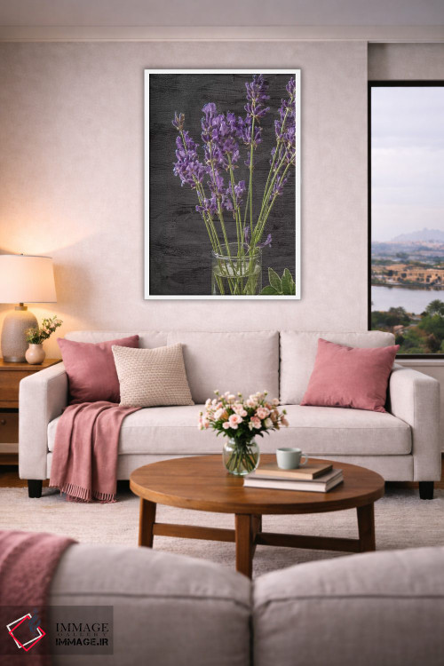 تابلو دکوراتیو شیشه اسطوخودوس اثر کیمبرلی آلن - D3W