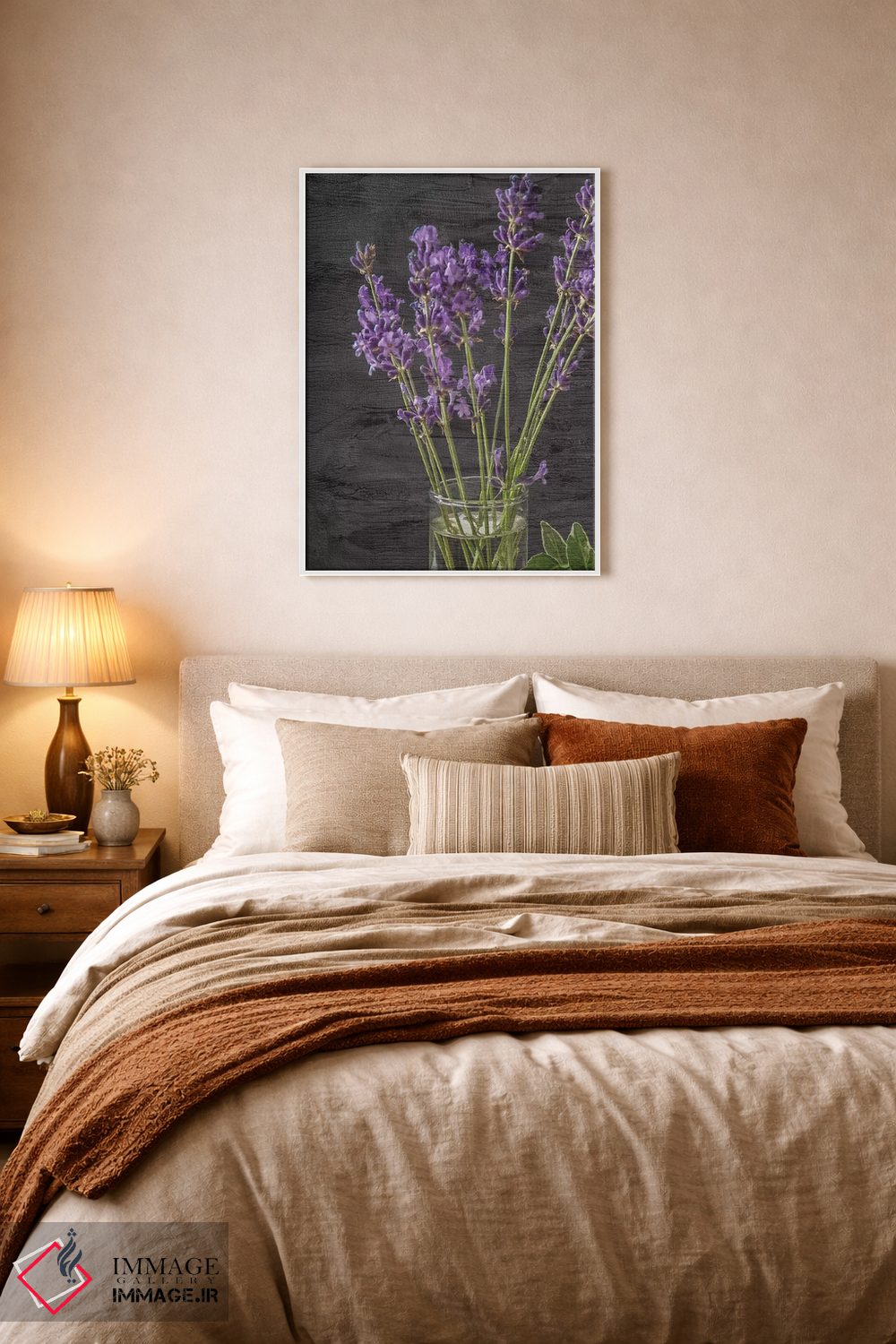 تابلو دکوراتیو شیشه اسطوخودوس اثر کیمبرلی آلن - D5W