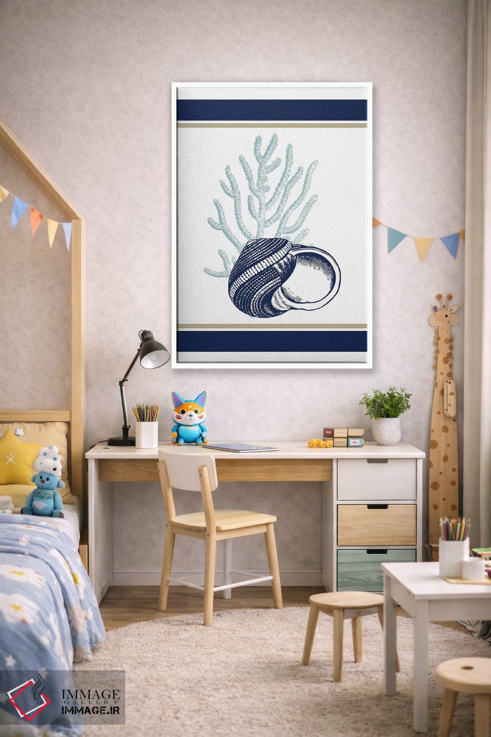 تابلو دکوراتیو دریا II اثر کیمبرلی آلن - D1W