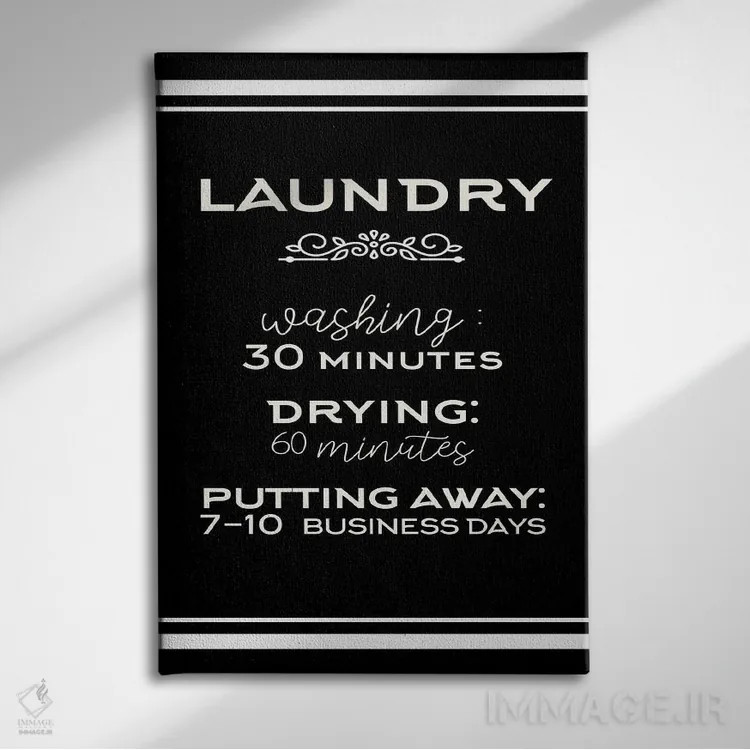 تابلو دکوراتیو روزهای رختشویی اثر کیمبرلی آلن - نمای روبهرو روی دیوار