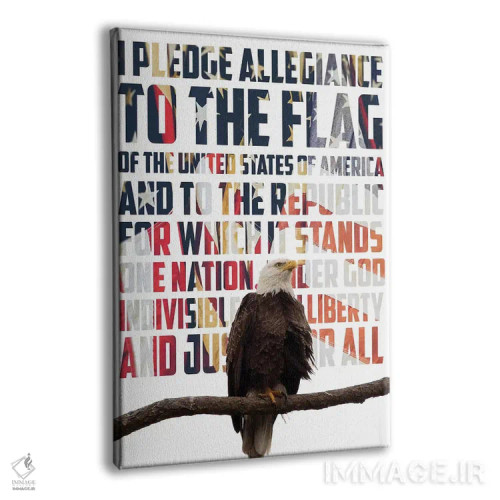 تابلو دکوراتیو سوگند وفاداری اثر کتی منسفیلد - نمای پرسپکتیو محصول