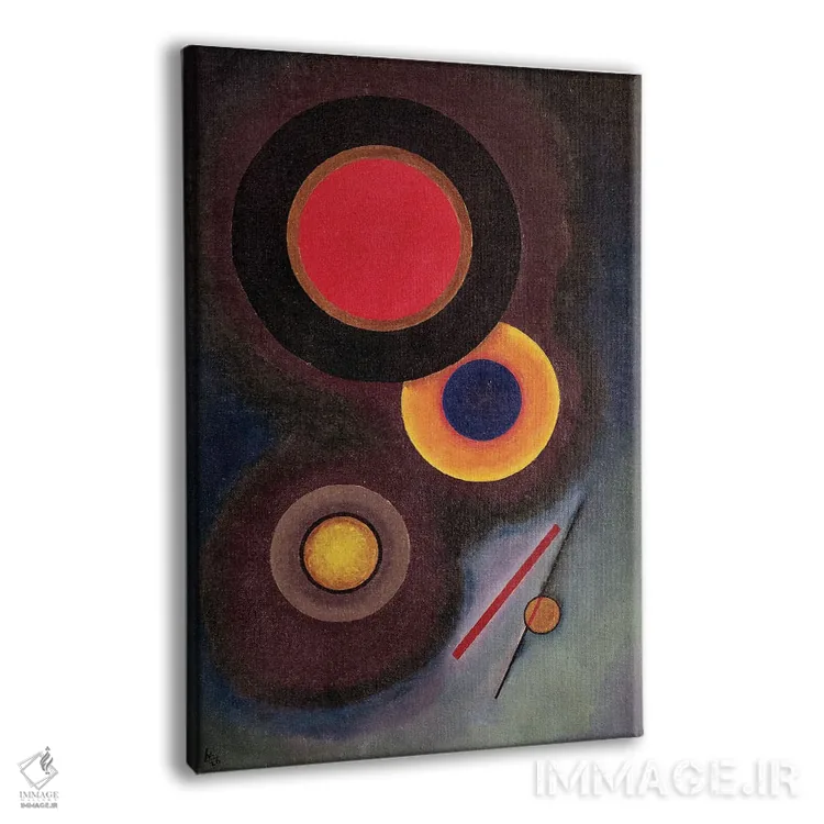 تابلو انتزاعی 1926,ترکیب با دایره و خط، ۱۹۲۶ اثر واسیلی کانباورسکی - نمای پرسپکتیو محصول