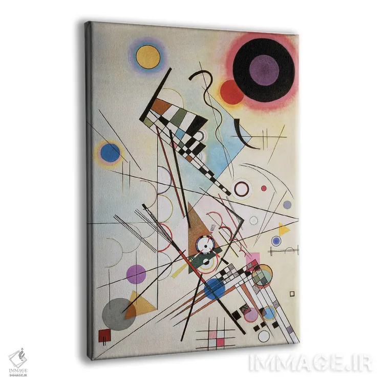 تابلو انتزاعی 1923,ترکیب ۸، ۱۹۲۳ اثر واسیلی کانباورسکی - نمای پرسپکتیو محصول