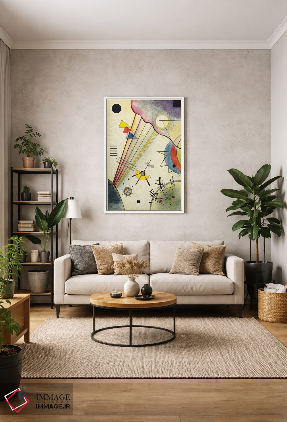 تابلو انتزاعی 1925,پیوند شفاف، ۱۹۲۵ اثر واسیلی کانباورسکی - D1W