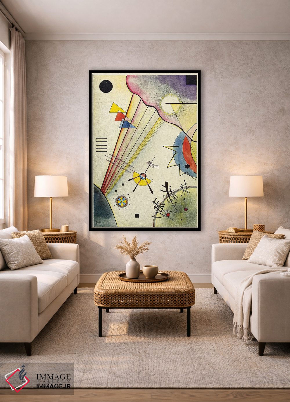 تابلو انتزاعی 1925,پیوند شفاف، ۱۹۲۵ اثر واسیلی کانباورسکی - D2B