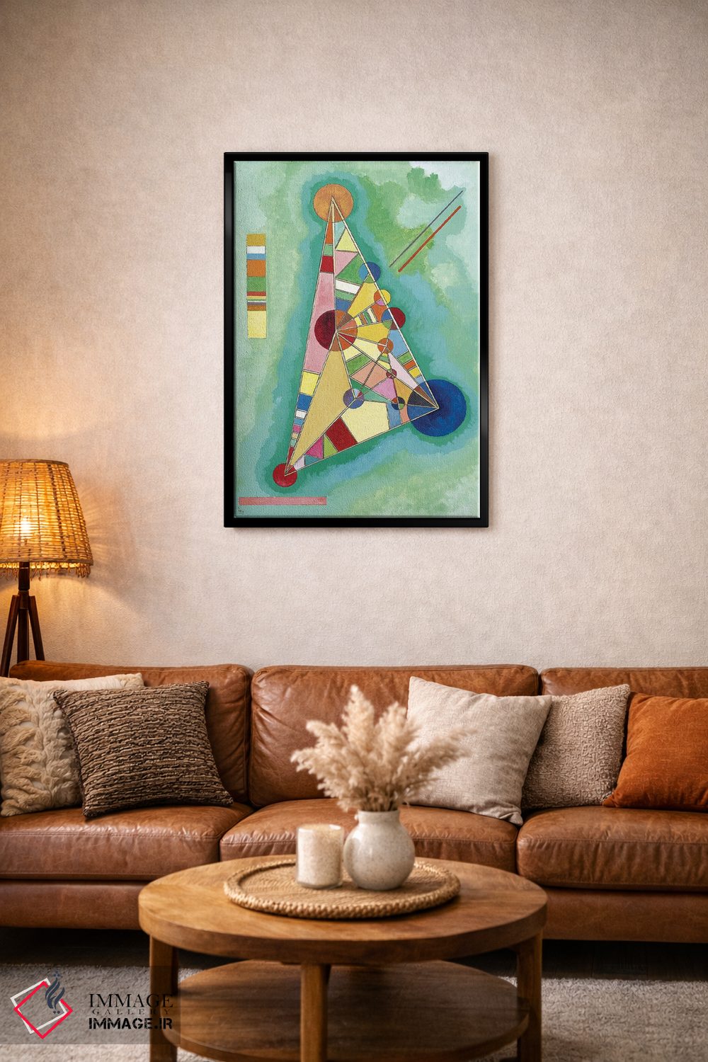 تابلو انتزاعی 1927,مثلث چندرنگ، ۱۹۲۷ اثر واسیلی کانباورسکی - D3B
