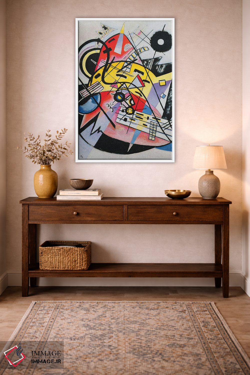 تابلو انتزاعی 1923,نقطه سفید، ۱۹۲۳ اثر واسیلی کانباورسکی - D2W