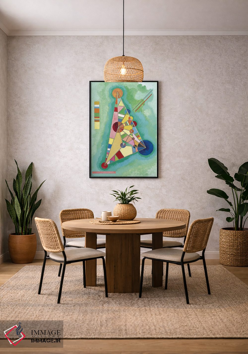 تابلو انتزاعی 1927,مثلث چندرنگ، ۱۹۲۷ اثر واسیلی کانباورسکی - D4B