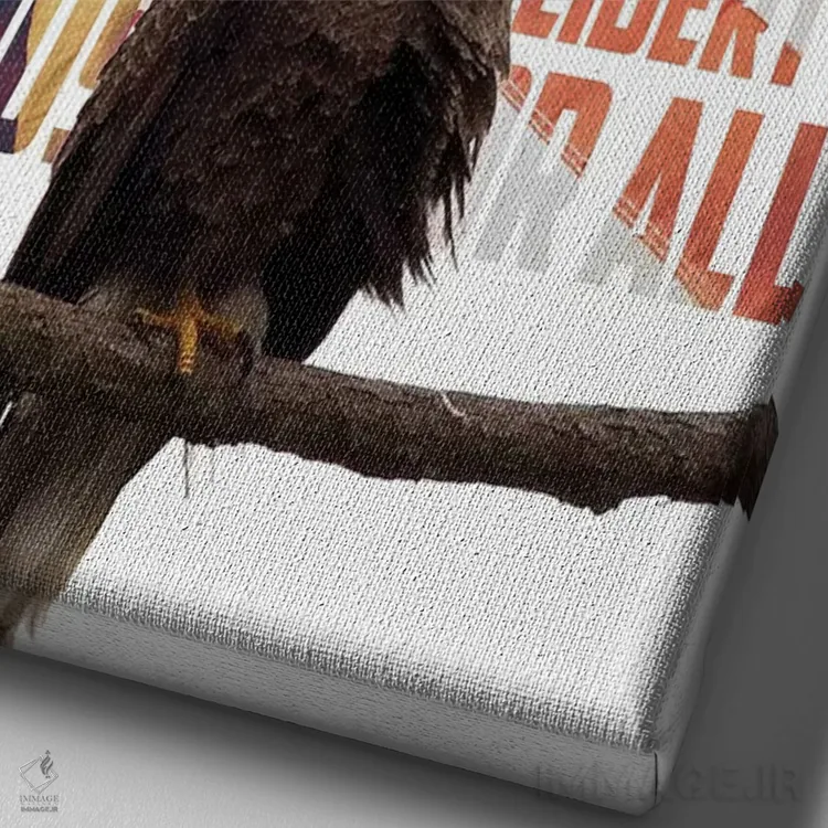 تابلو دکوراتیو سوگند وفاداری اثر کتی منسفیلد - نمای نزدیک بافت بوم