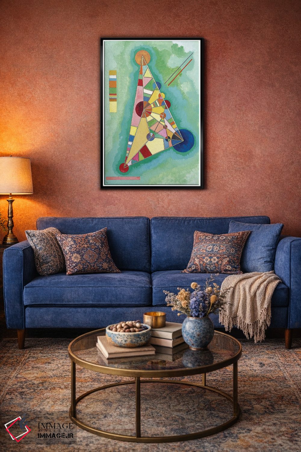 تابلو انتزاعی 1927,مثلث چندرنگ، ۱۹۲۷ اثر واسیلی کانباورسکی - D5B