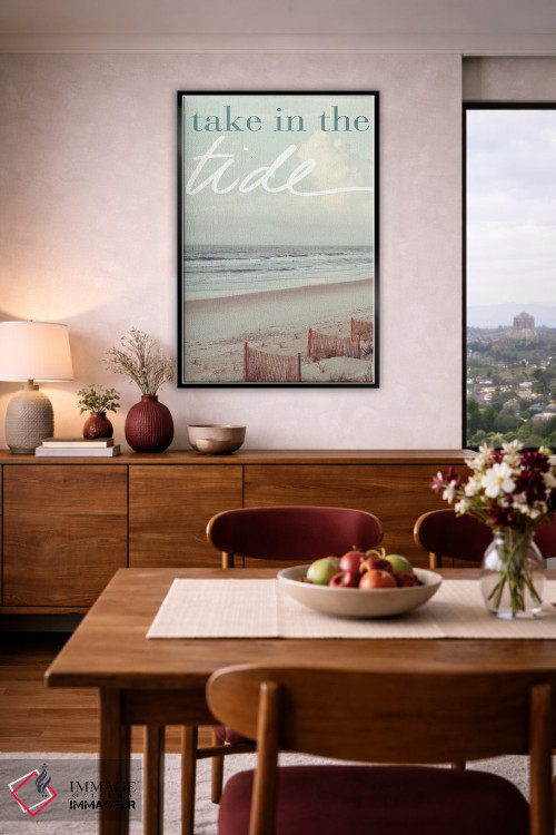 تابلو دکوراتیو از جزر و مد لذت ببر اثر کتی منسفیلد - D4B