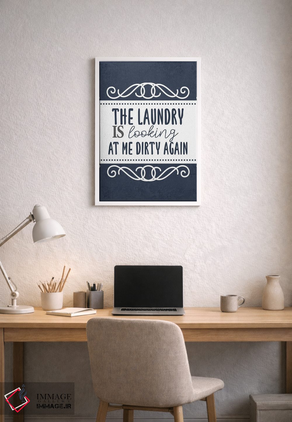 تابلو دکوراتیو رختشویی امروز III اثر کیمبرلی آلن - D1W