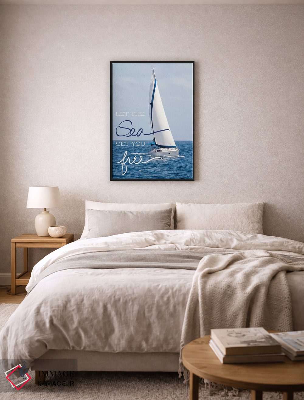 تابلو دکوراتیو بگذار دریا اثر کتی منسفیلد - D4B