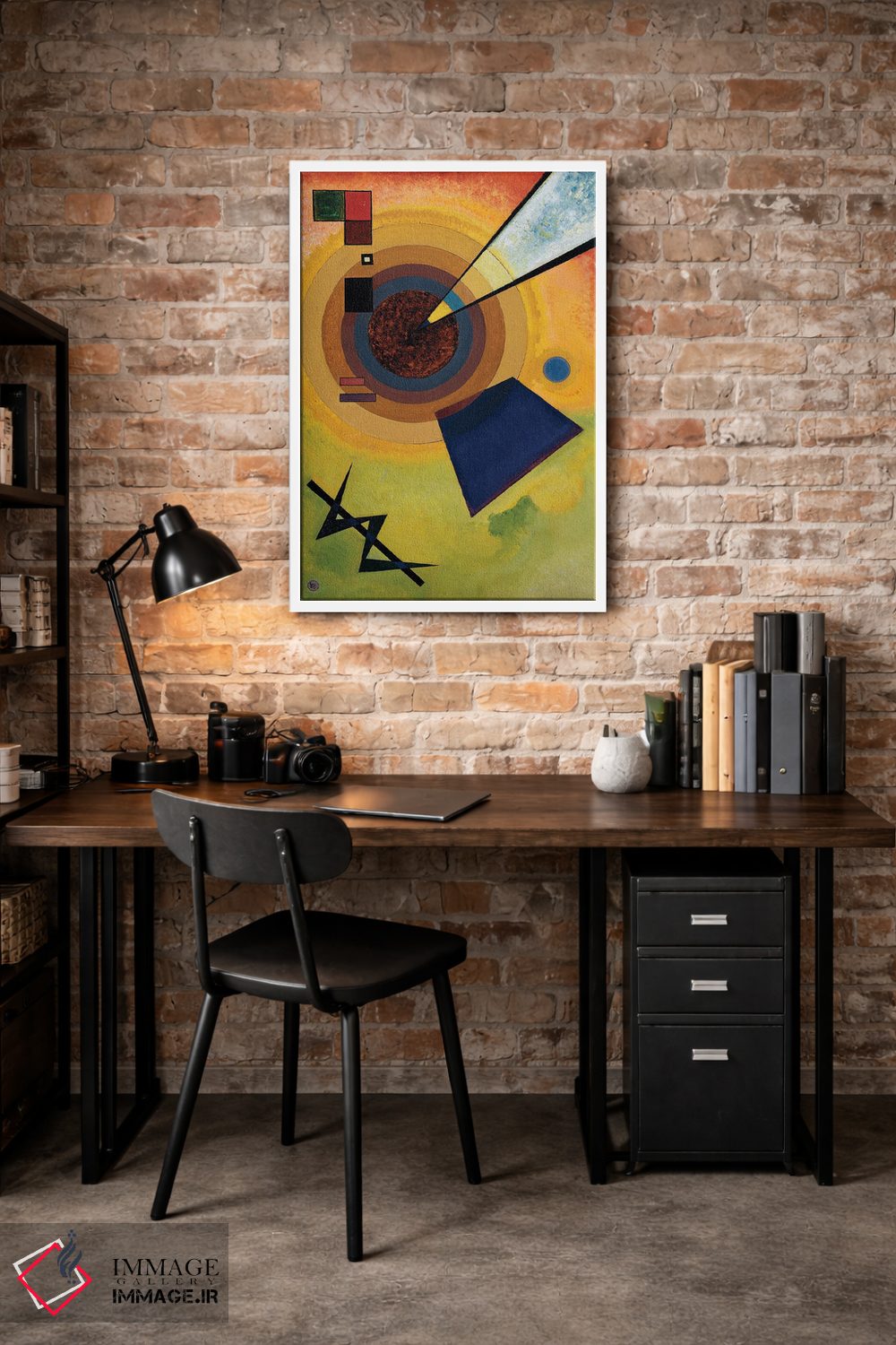 تابلو انتزاعی 1925,سبز و قرمز، ۱۹۲۵ اثر واسیلی کانباورسکی - D1W