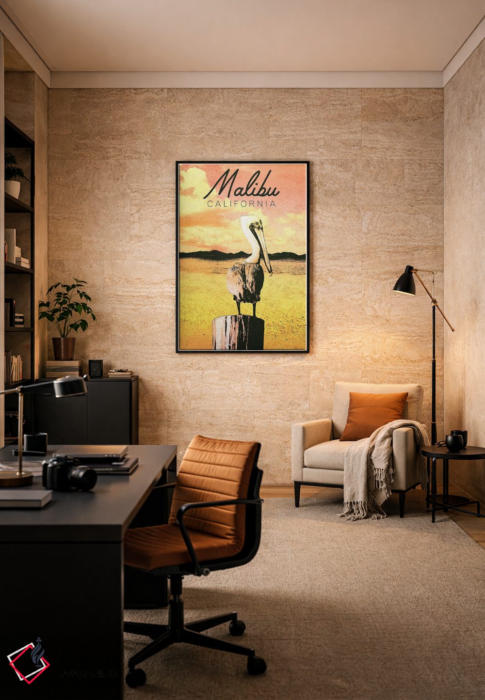 تابلو دکوراتیو California,مالیبو، کالیفرنیا اثر کتی منسفیلد - D5B