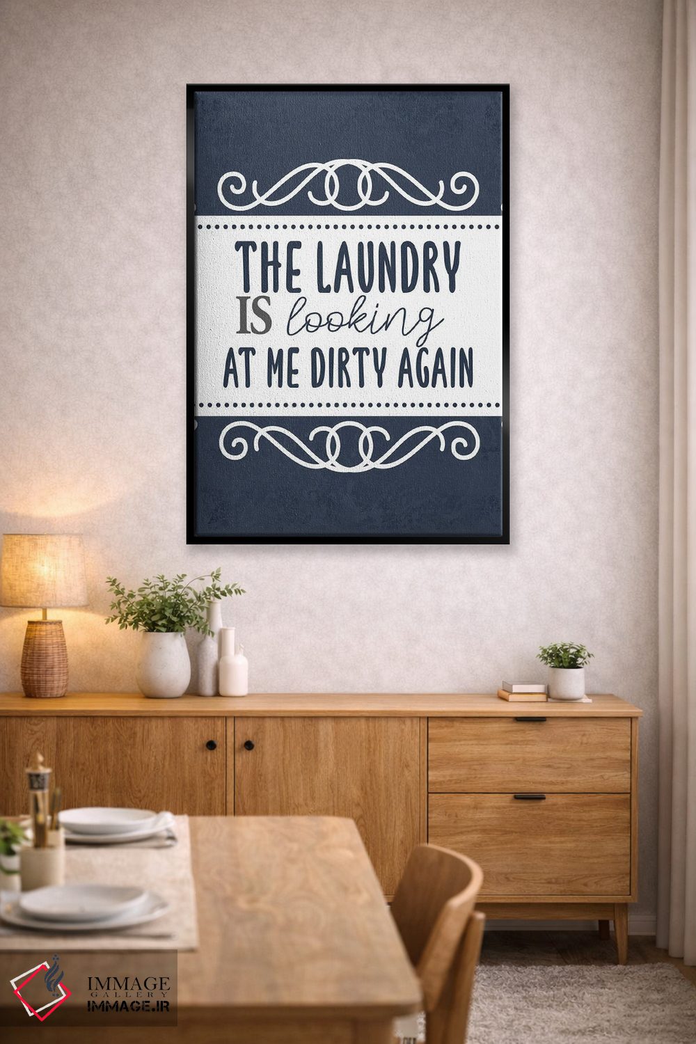تابلو دکوراتیو رختشویی امروز III اثر کیمبرلی آلن - D4B