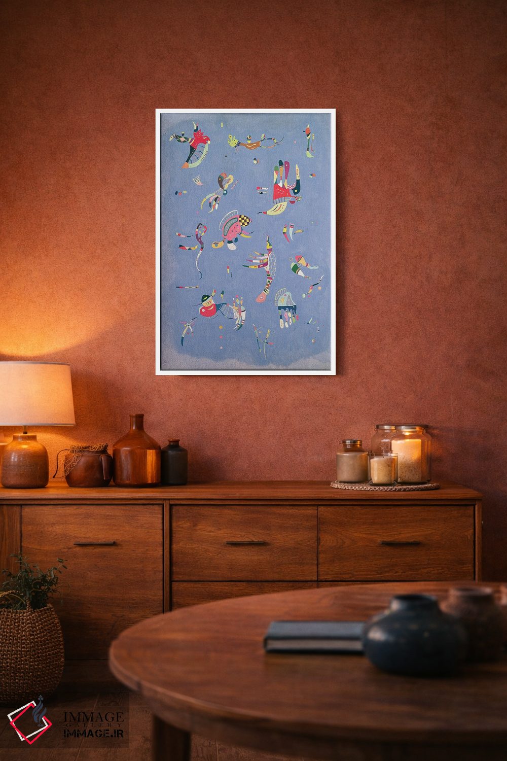 تابلو انتزاعی 1940,آبی آسمانی، ۱۹۴۰ اثر واسیلی کانباورسکی - D4W