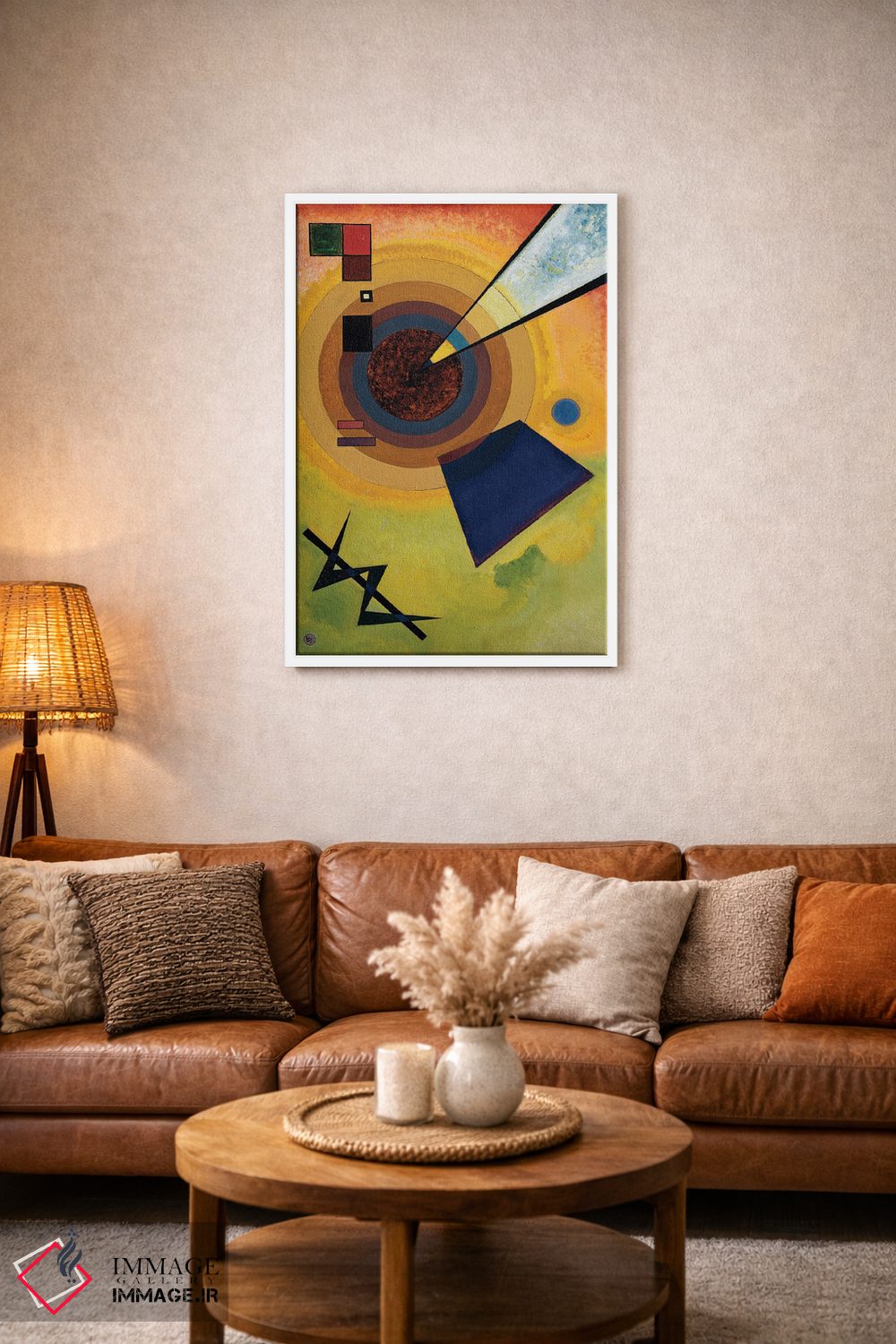 تابلو انتزاعی 1925,سبز و قرمز، ۱۹۲۵ اثر واسیلی کانباورسکی - D2W