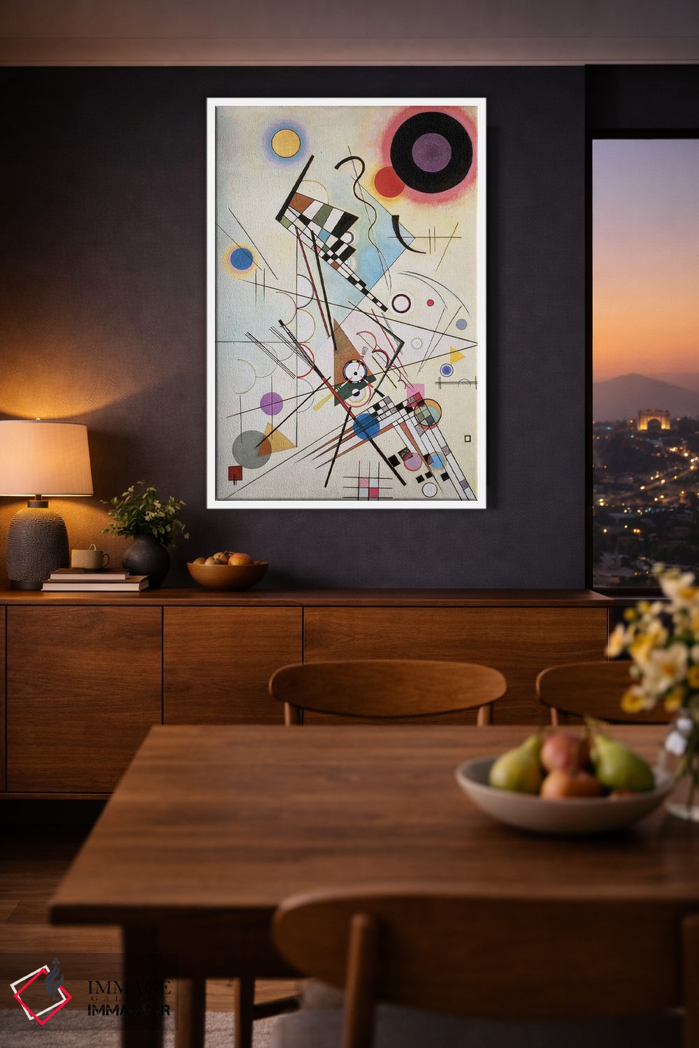 تابلو انتزاعی 1923,ترکیب ۸، ۱۹۲۳ اثر واسیلی کانباورسکی - D2W