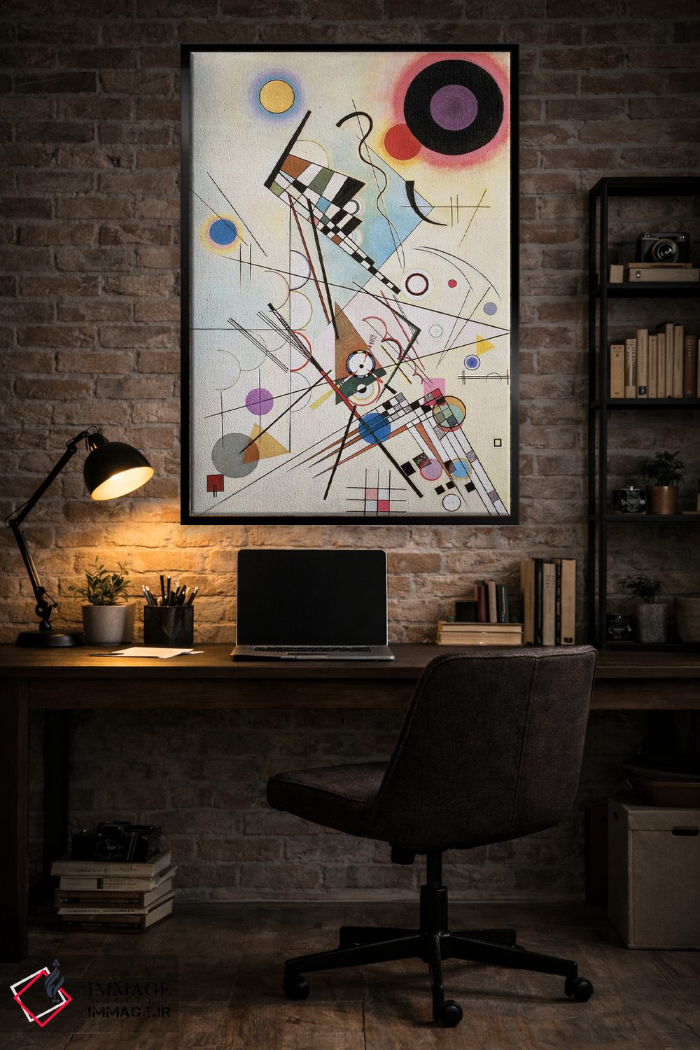 تابلو انتزاعی 1923,ترکیب ۸، ۱۹۲۳ اثر واسیلی کانباورسکی - D5B