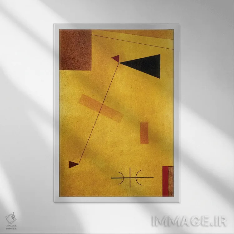 تابلو انتزاعی 1929,خارج از وزن اثر واسیلی کانباورسکی - نمای قابدار سفید