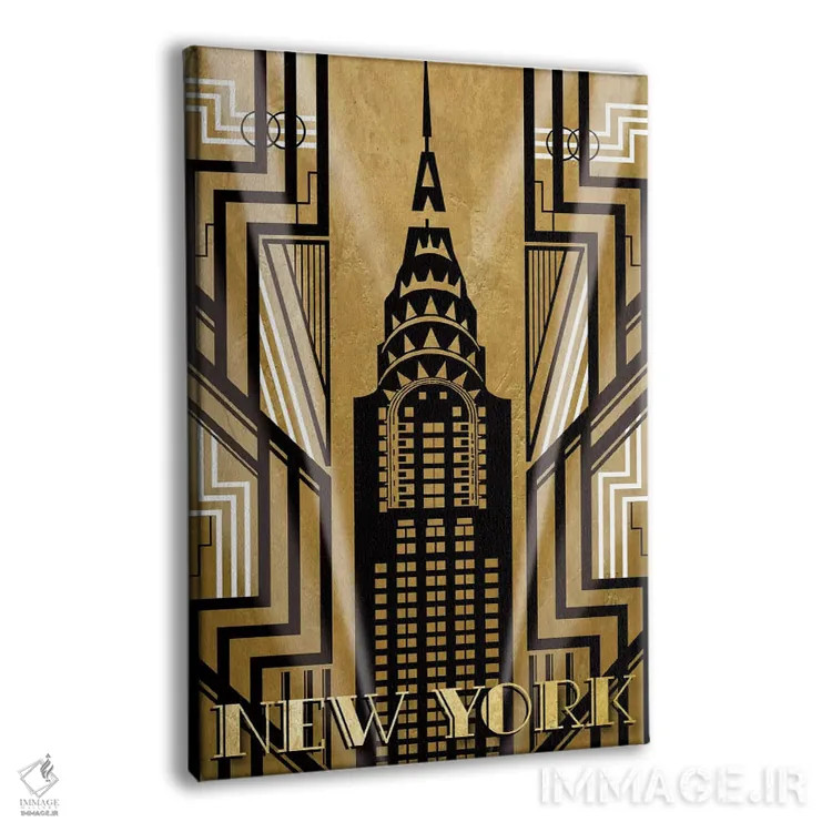 تابلو دکوراتیو دکور نیویورک اثر کاترینا کراون - نمای پرسپکتیو محصول