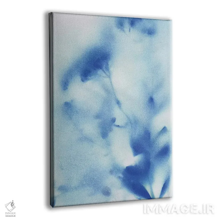 تابلو انتزاعی گل های دشت مه آلود شماره ۲ اثر کاترینا کراون - نمای پرسپکتیو محصول