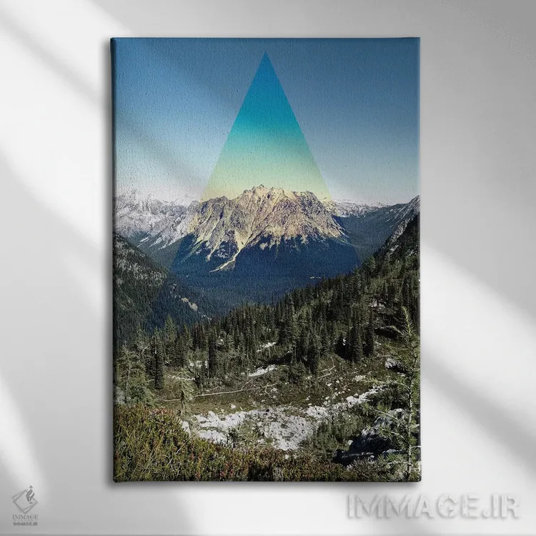 تابلو دکوراتیو قله کوه اثر کالی ویلسون - نمای روبهرو روی دیوار