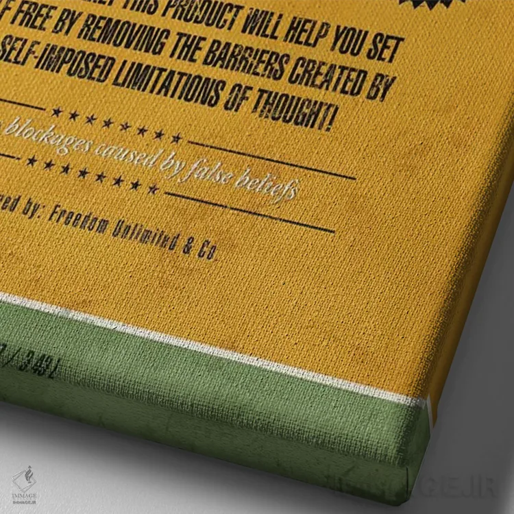 تابلو دکوراتیو آزادی اثر استر کی - نمای نزدیک بافت بوم