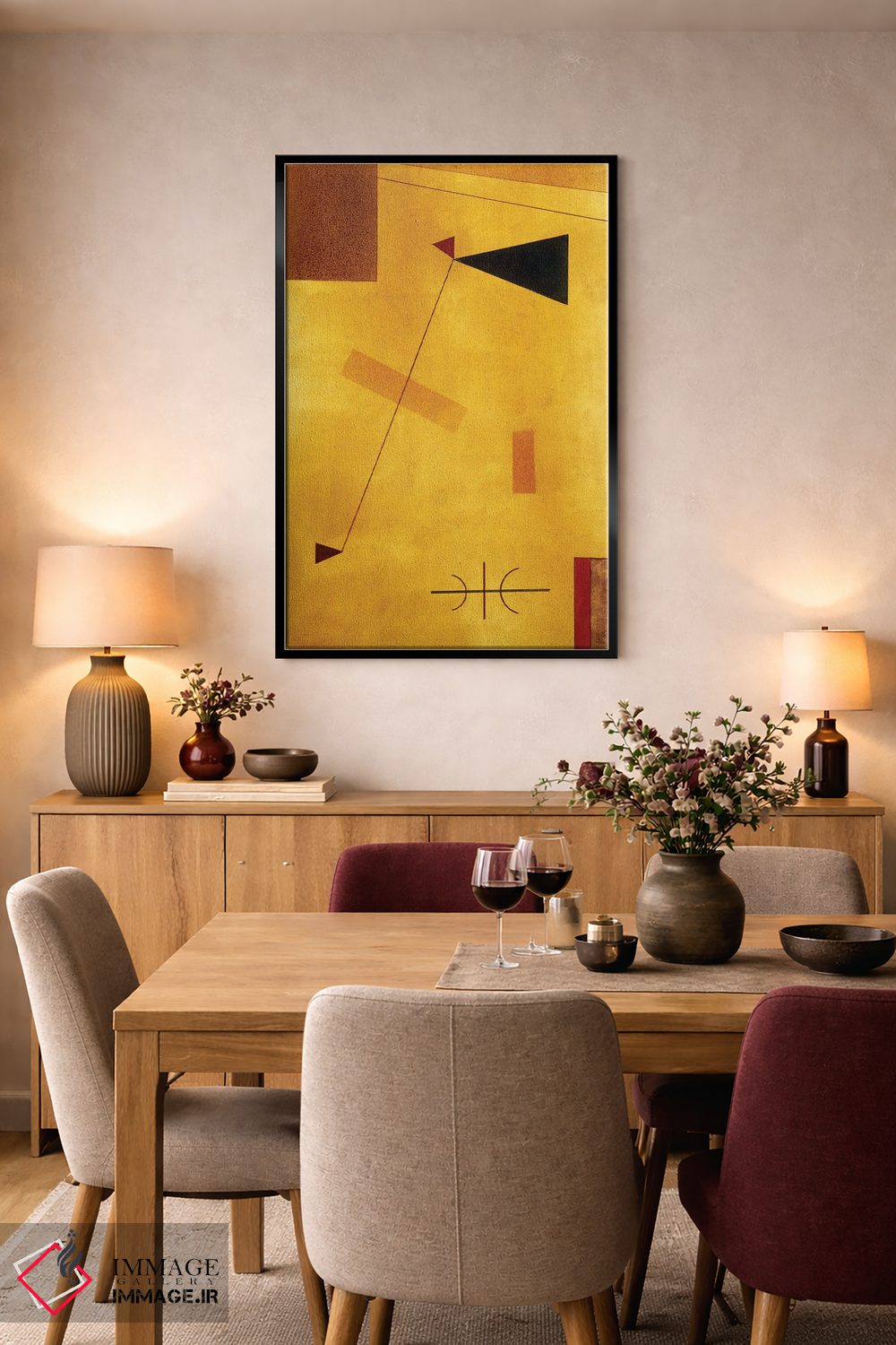 تابلو انتزاعی 1929,خارج از وزن اثر واسیلی کانباورسکی - D4B