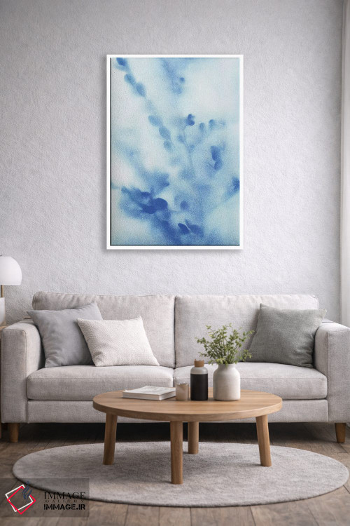 تابلو انتزاعی گل های دشت مه آلود شماره ۳ اثر کاترینا کراون - D1W