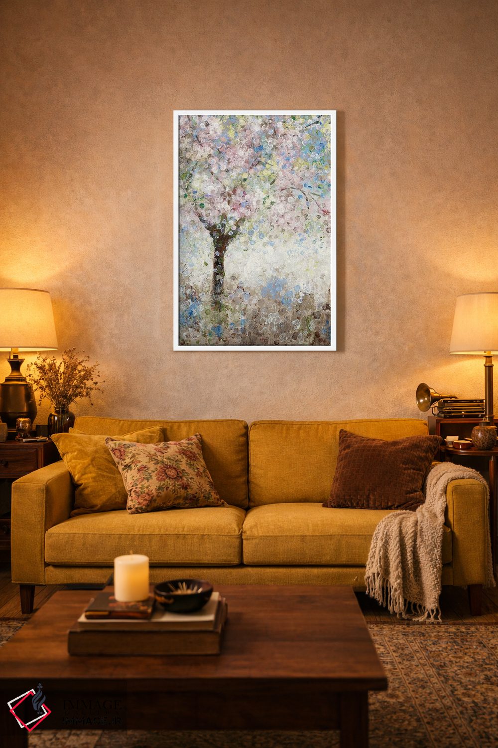 تابلو دکوراتیو شکوفه های گیلاس شماره ۱ اثر کاترینا کراون - D2W