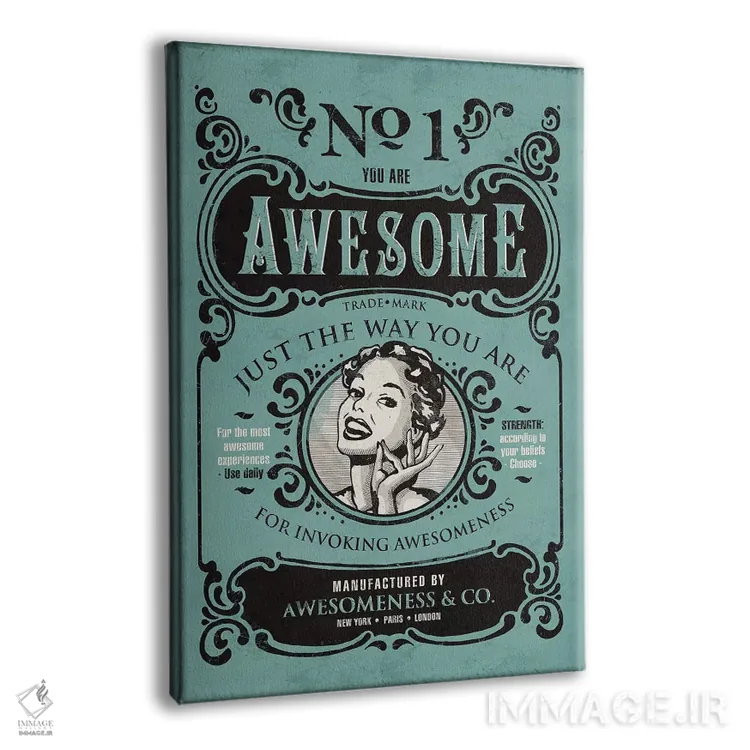 تابلو دکوراتیو شگفت انگیزی اثر استر کی - نمای پرسپکتیو محصول