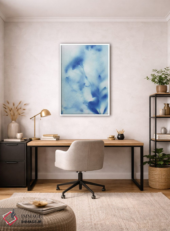 تابلو انتزاعی گل های دشت مه آلود شماره ۲ اثر کاترینا کراون - D3W