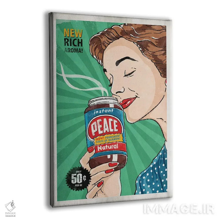 تابلو دکوراتیو آرامش فوری اثر استر کی - نمای پرسپکتیو محصول