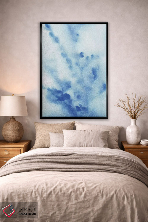 تابلو انتزاعی گل های دشت مه آلود شماره ۳ اثر کاترینا کراون - D2B