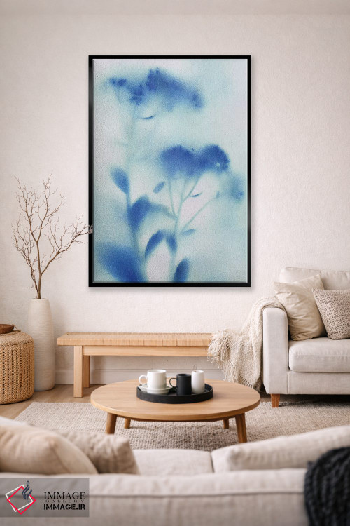 تابلو انتزاعی گل های دشت مه آلود شماره ۱ اثر کاترینا کراون - D2B