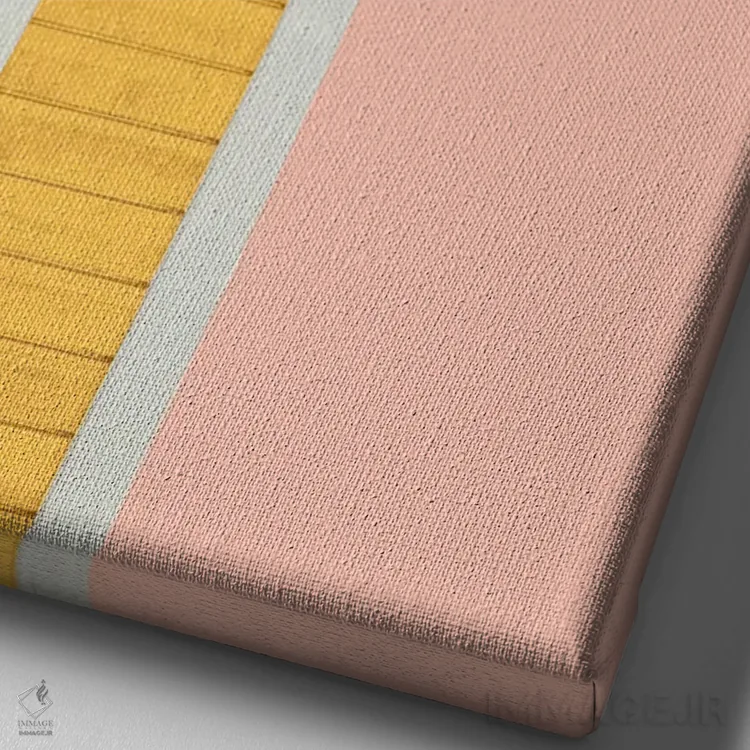 تابلو دکوراتیو کلبه تابستانی اثر کالی ویلسون - نمای نزدیک بافت بوم