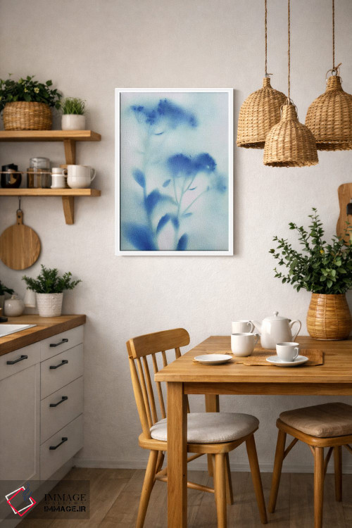 تابلو انتزاعی گل های دشت مه آلود شماره ۱ اثر کاترینا کراون - D3W