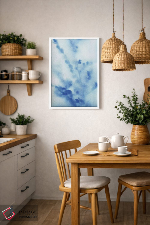 تابلو انتزاعی گل های دشت مه آلود شماره ۳ اثر کاترینا کراون - D3W