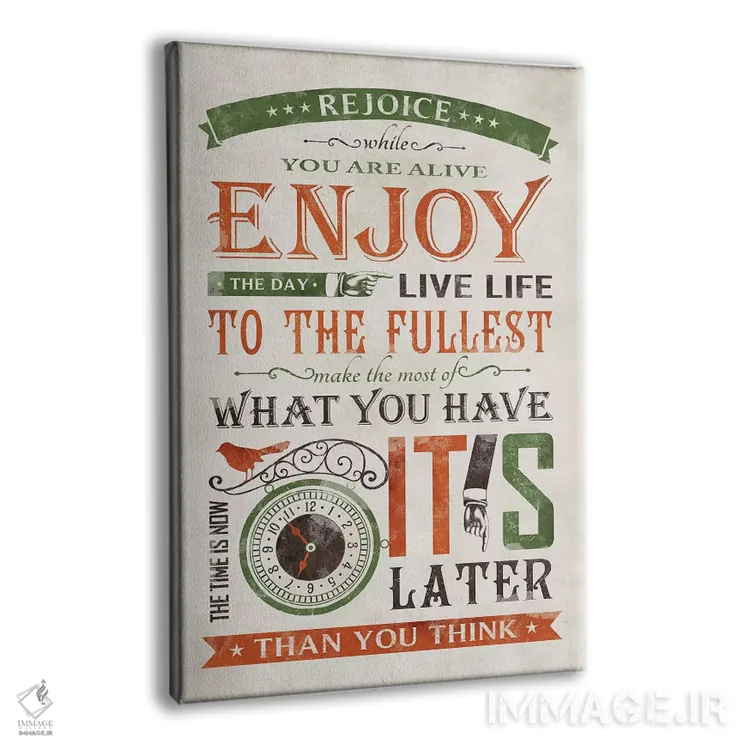 تابلو دکوراتیو اکنون زمانش است اثر استر کی - نمای پرسپکتیو محصول