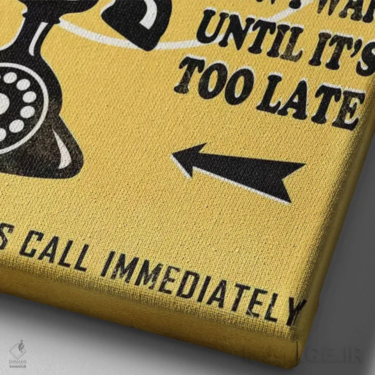 تابلو دکوراتیو بگو دوستت دارم اثر استر کی - نمای نزدیک بافت بوم