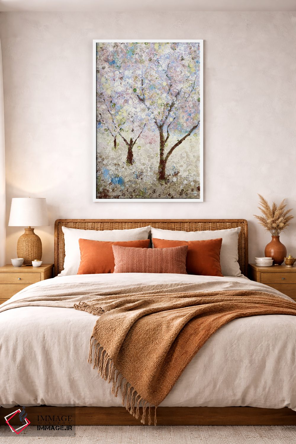 تابلو دکوراتیو شکوفه های گیلاس شماره ۲ اثر کاترینا کراون - D2W